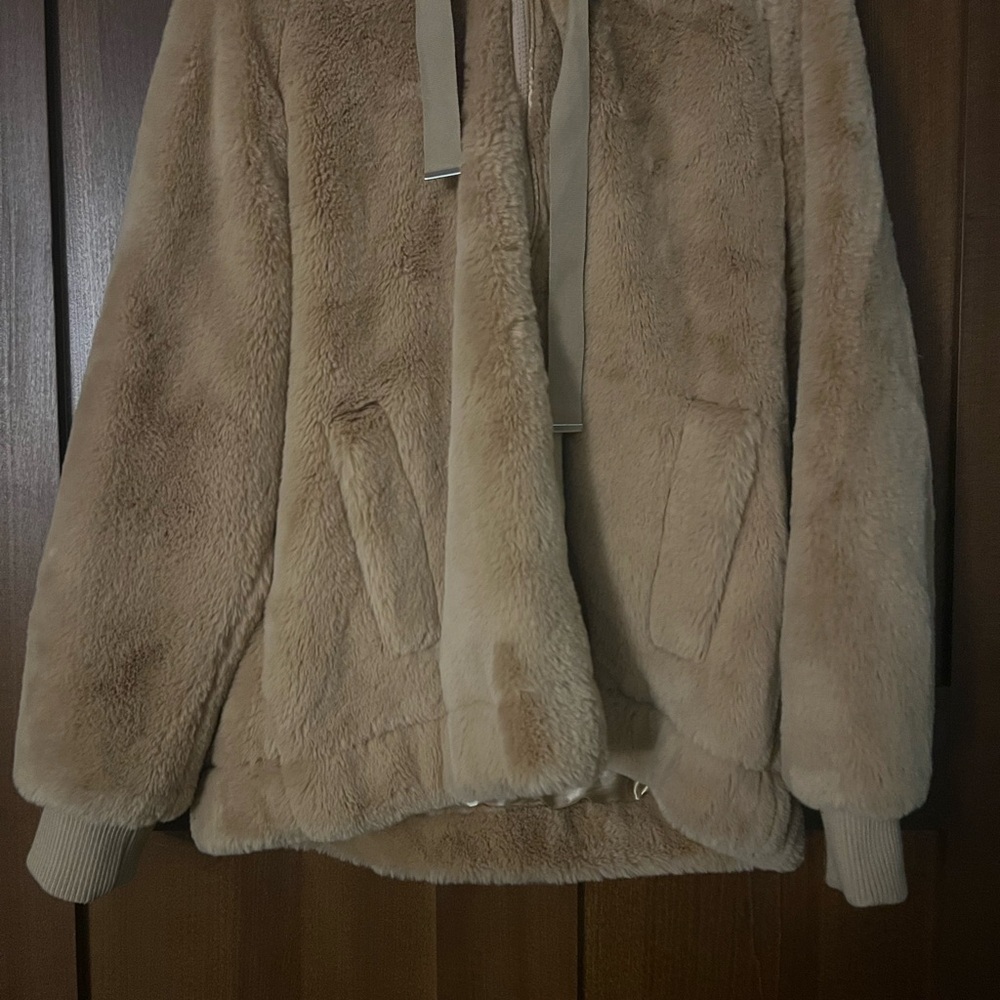 Cozy Tan Teddy Jacket